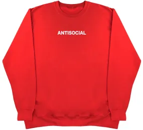 Antisocial - Huge Oversized Comfy Original Sweater