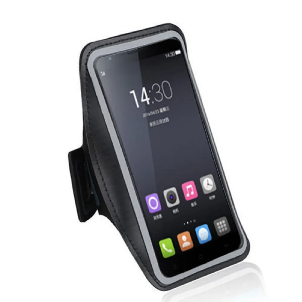 Armband Professional Cover Neoprene Waterproof Wraparound Sport with Buckle for Sharp Aquos Zero2 (2019) - Black