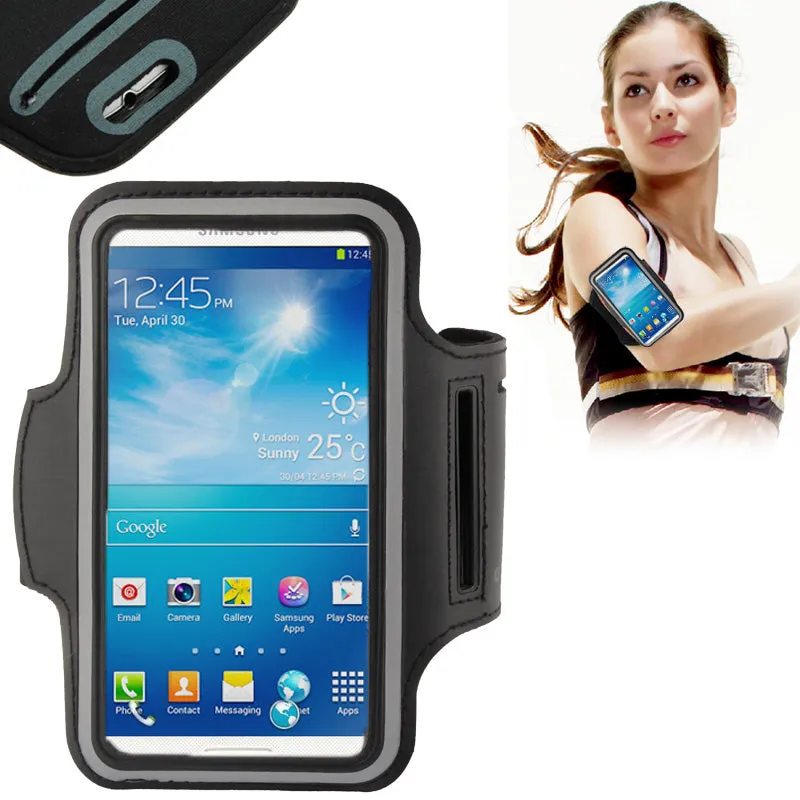 Armband Professional Cover Neoprene Waterproof Wraparound Sport with Buckle for Sharp Sense3 Plus (2019) - Black