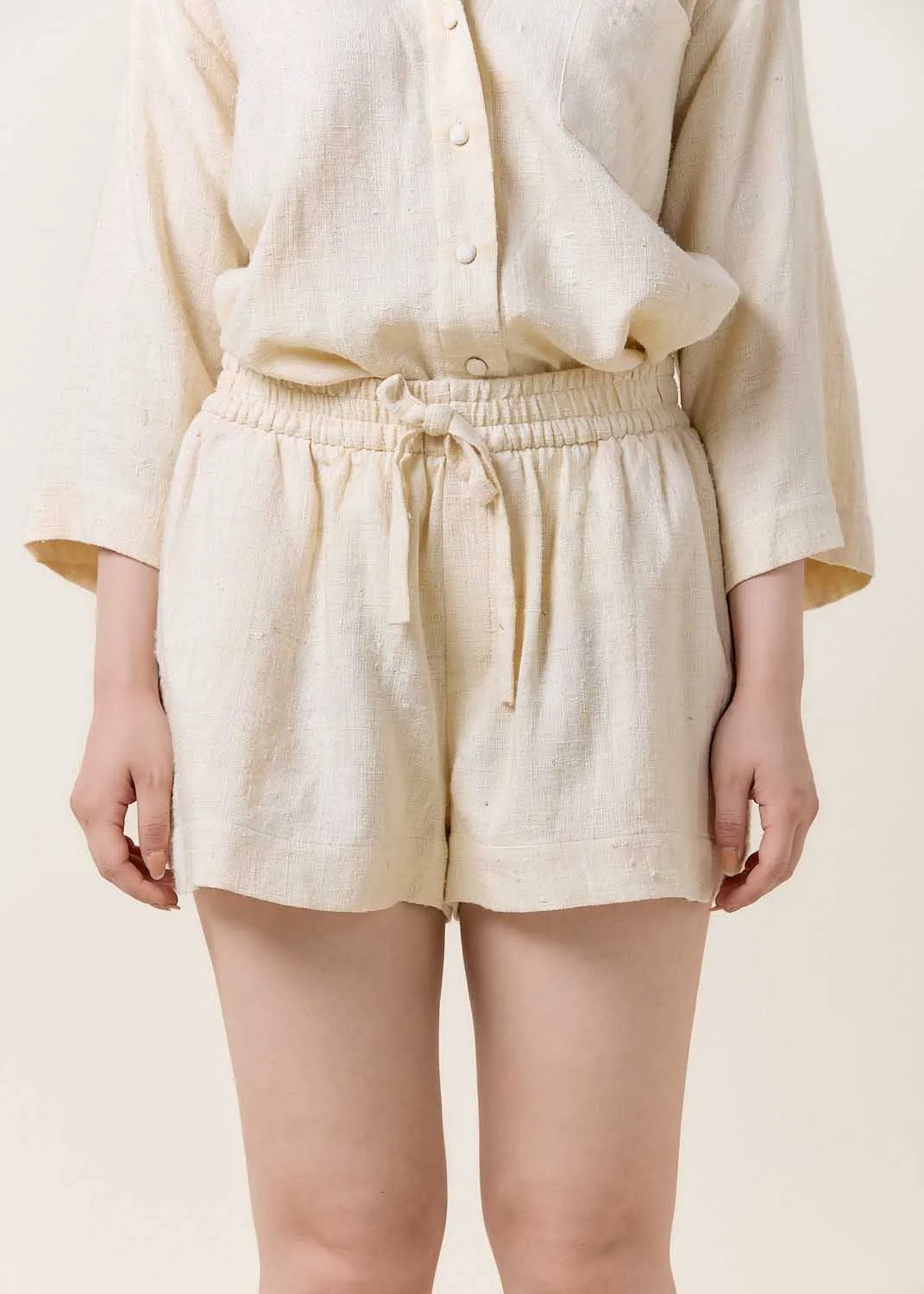 Beige Relaxed Shorts