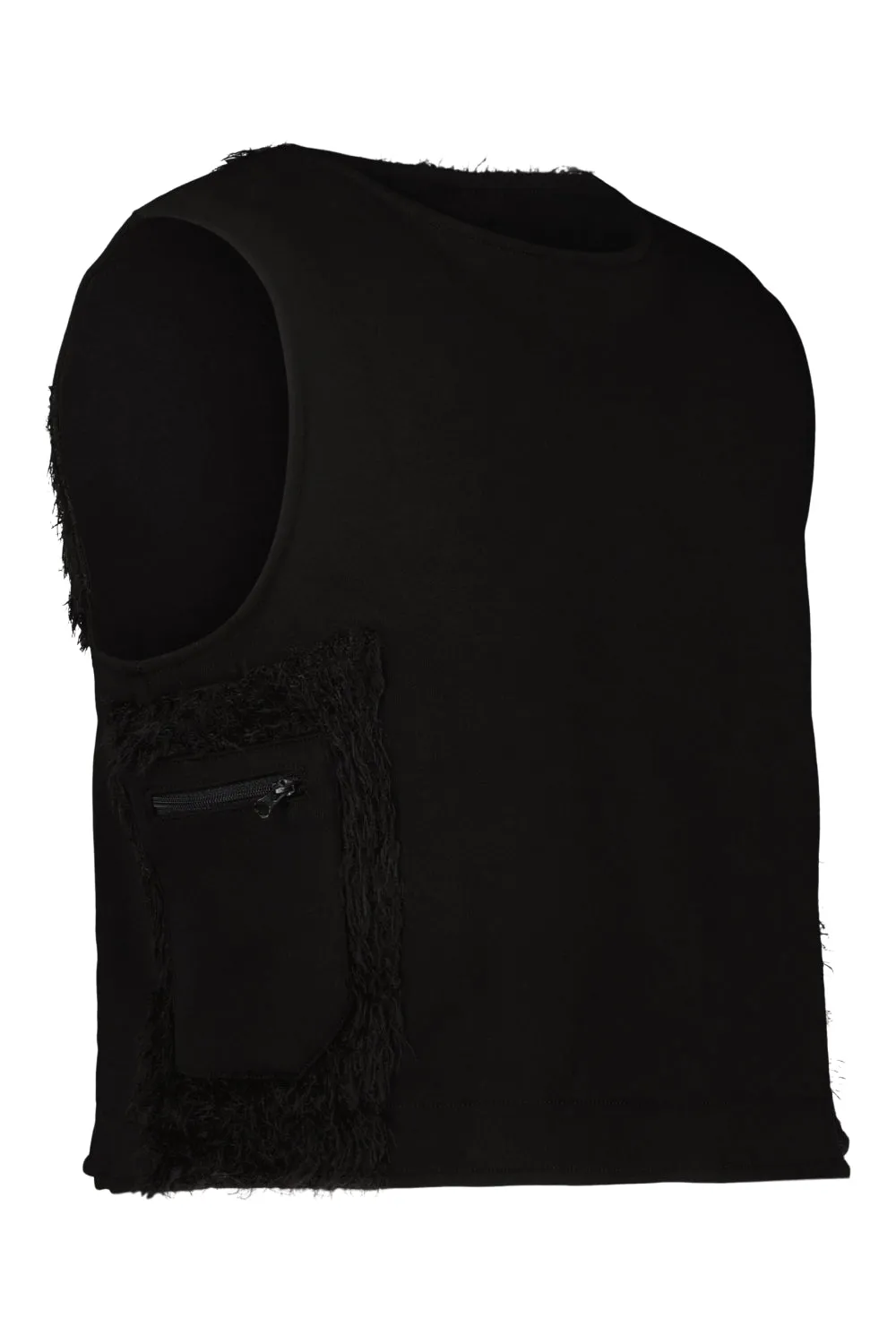 BLACK BULLETPROOF VEST