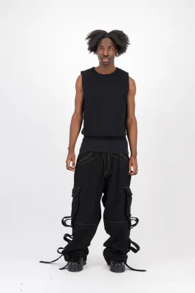 BLACK BULLETPROOF VEST