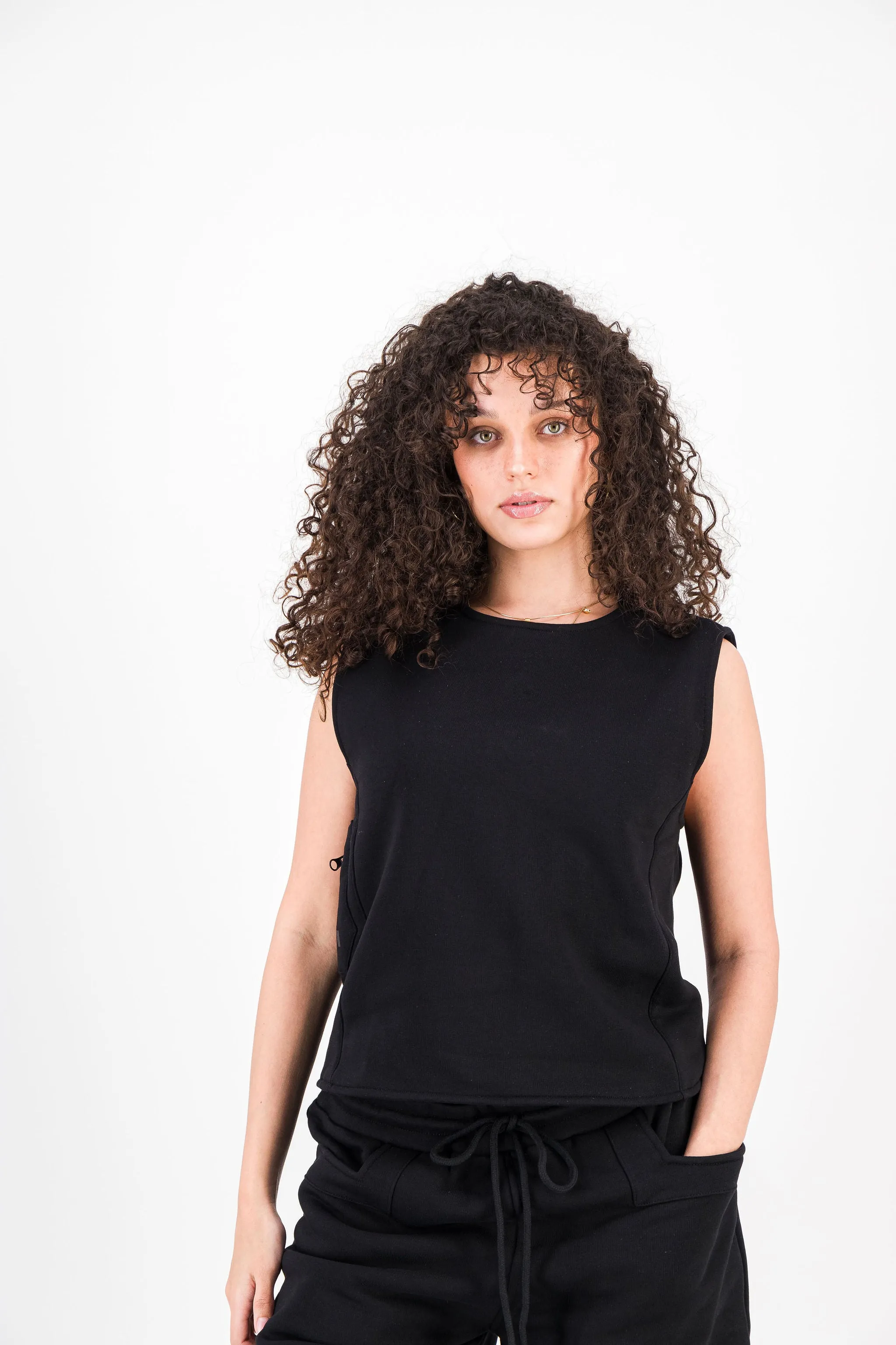 BLACK BULLETPROOF VEST