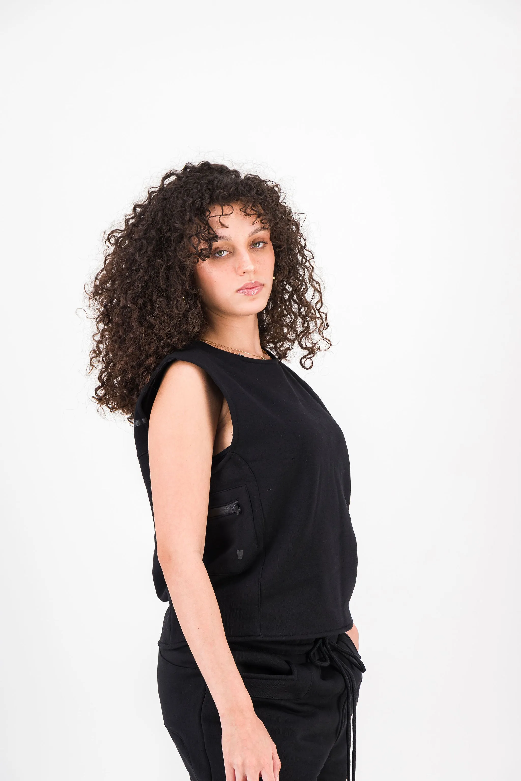 BLACK BULLETPROOF VEST