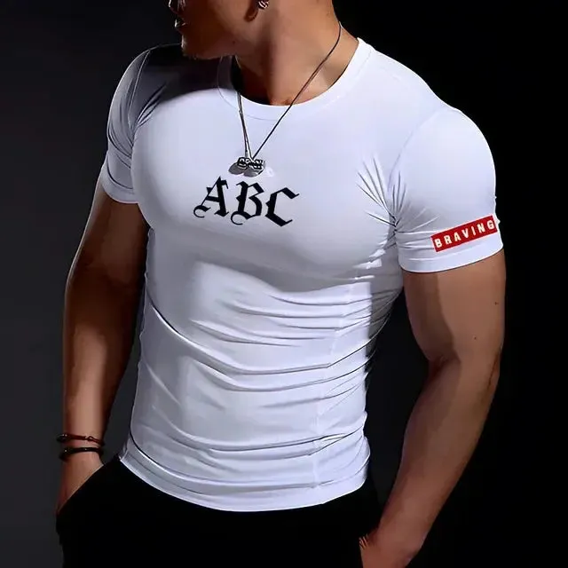 Breathable T-Shirt Sports Gym Sportswear Oversized Summer Casual Comfortable Tight-Fitting T-Shirt