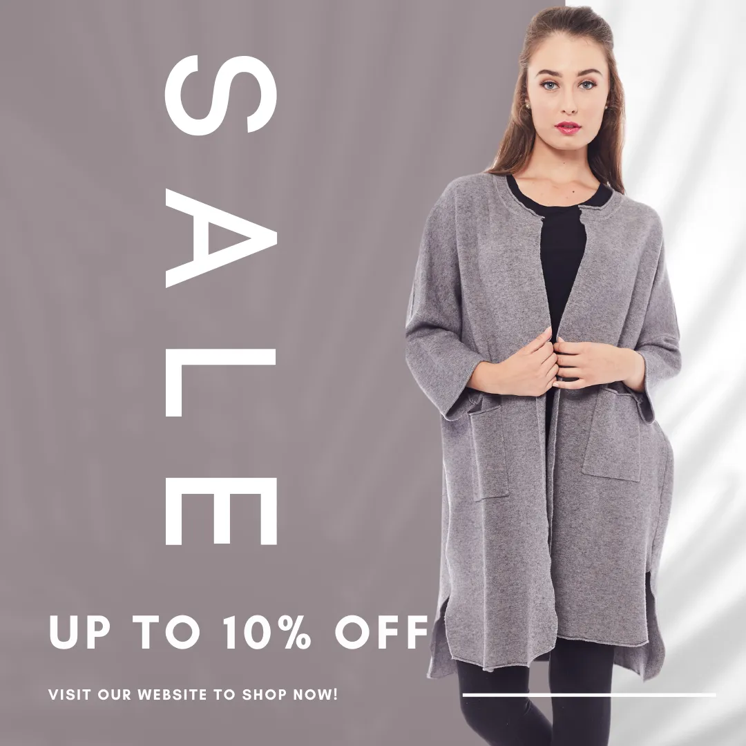 Buy Women's Grey Cardigans & Round Neck Sweaters Online
