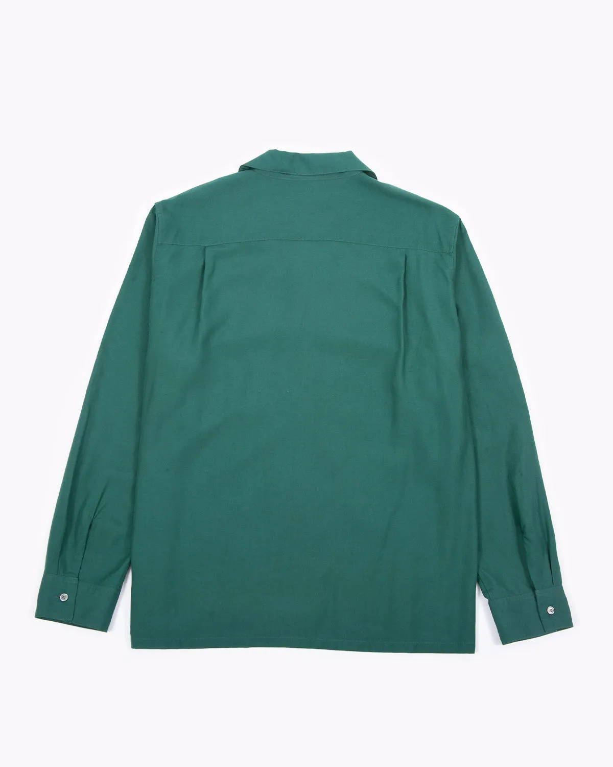 Camp Side LS Rayon Shirt - Evergreen