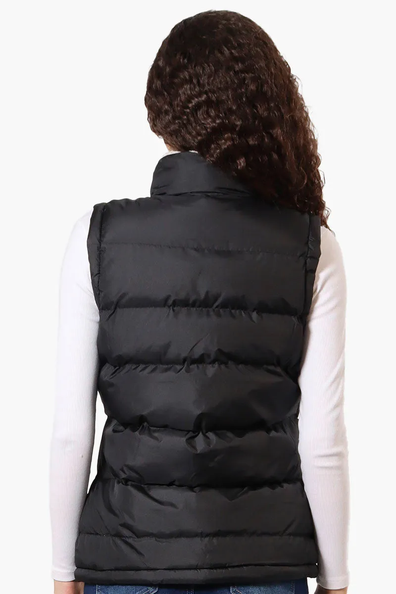 Canada Weather Gear Fleece Lined Collar Bubble Vest - Black