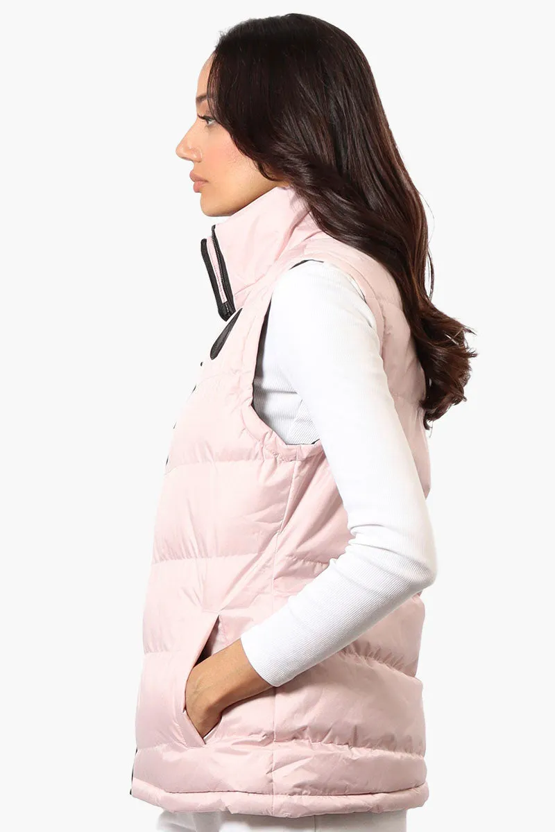 Canada Weather Gear Solid Bubble Vest - Blush