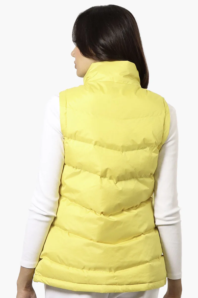 Canada Weather Gear Solid Bubble Vest - Yellow