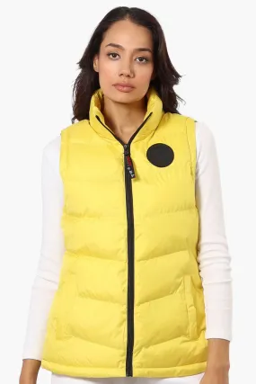 Canada Weather Gear Solid Bubble Vest - Yellow