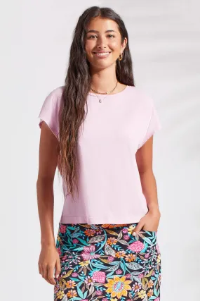 Cap Sleeve Crew Neck Top - FINAL SALE