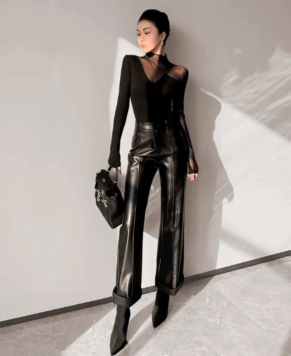 Celeste Mesh Long Sleeve Top