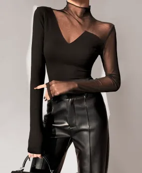 Celeste Mesh Long Sleeve Top