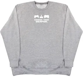 Choose Your Weapon - Kids Oversized Comfy Sweater