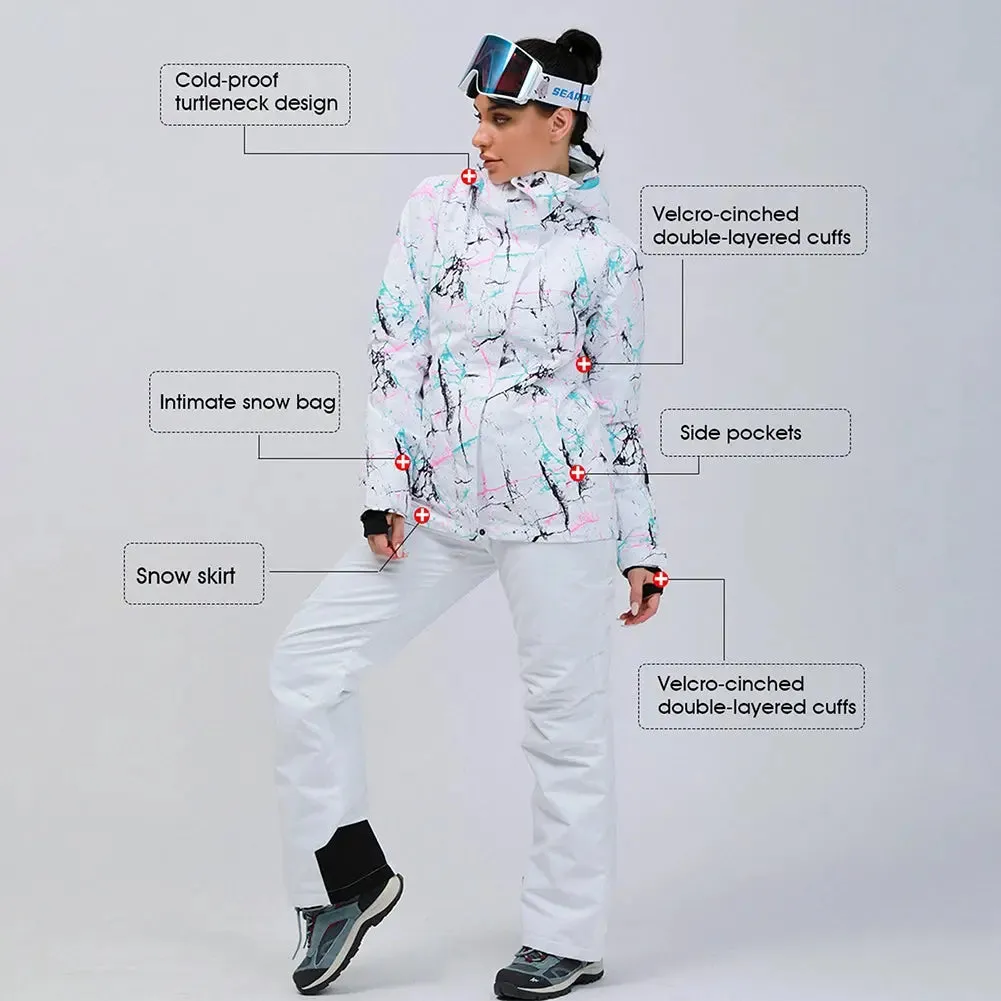 Comfortable Hooded Snow Coat Winter Waterproof Ski Tops