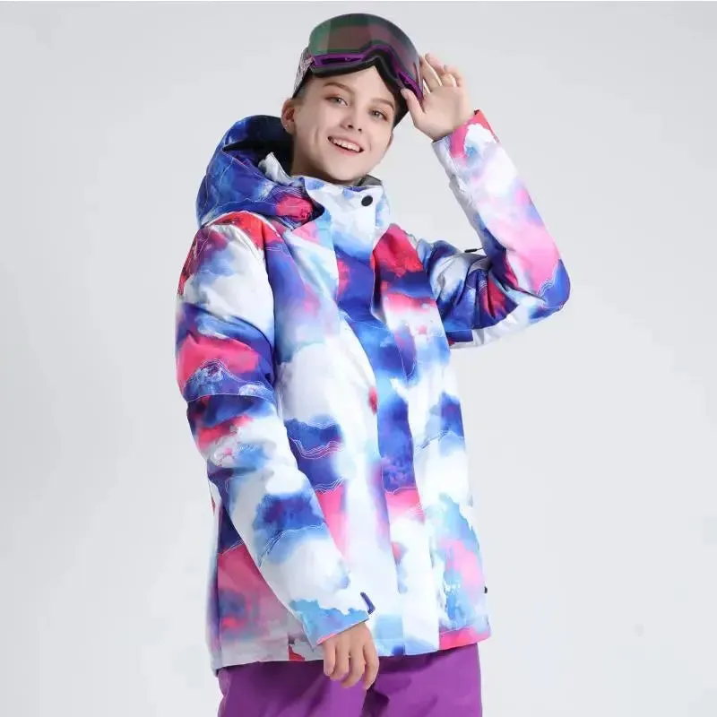 Comfortable Hooded Snow Coat Winter Waterproof Ski Tops