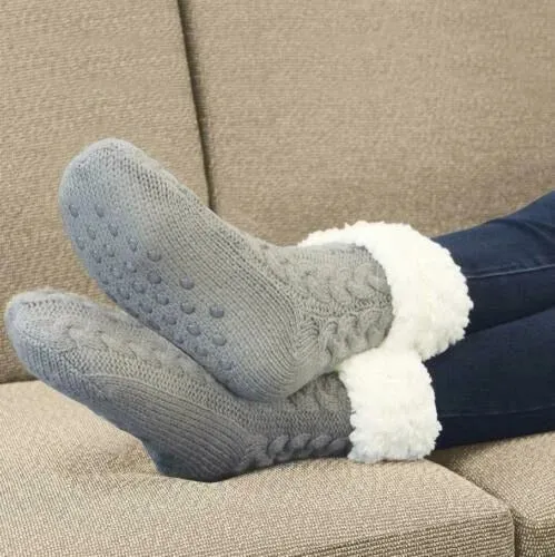 Cozy Fuzzy Fleece Slipper Socks