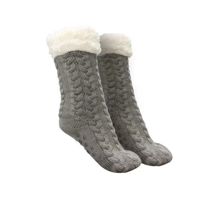 Cozy Fuzzy Fleece Slipper Socks