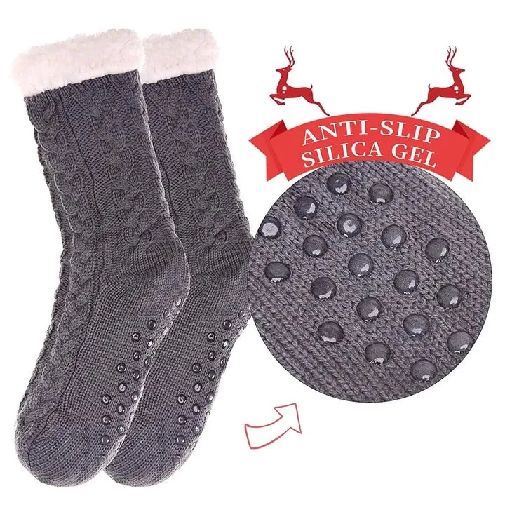 Cozy Fuzzy Fleece Slipper Socks