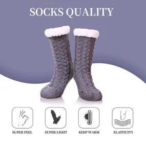 Cozy Fuzzy Fleece Slipper Socks