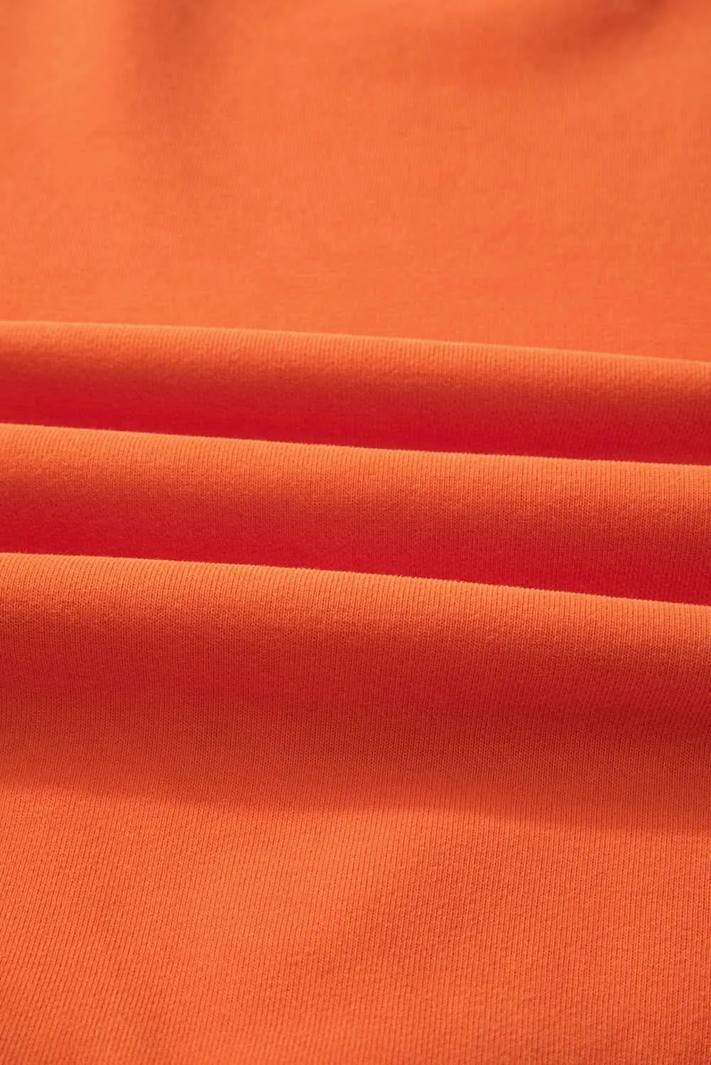 Cozy russet orange fleece sweatshirt