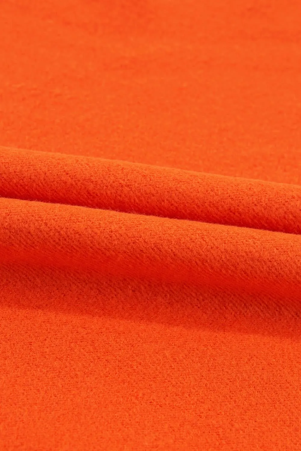 Cozy russet orange fleece sweatshirt