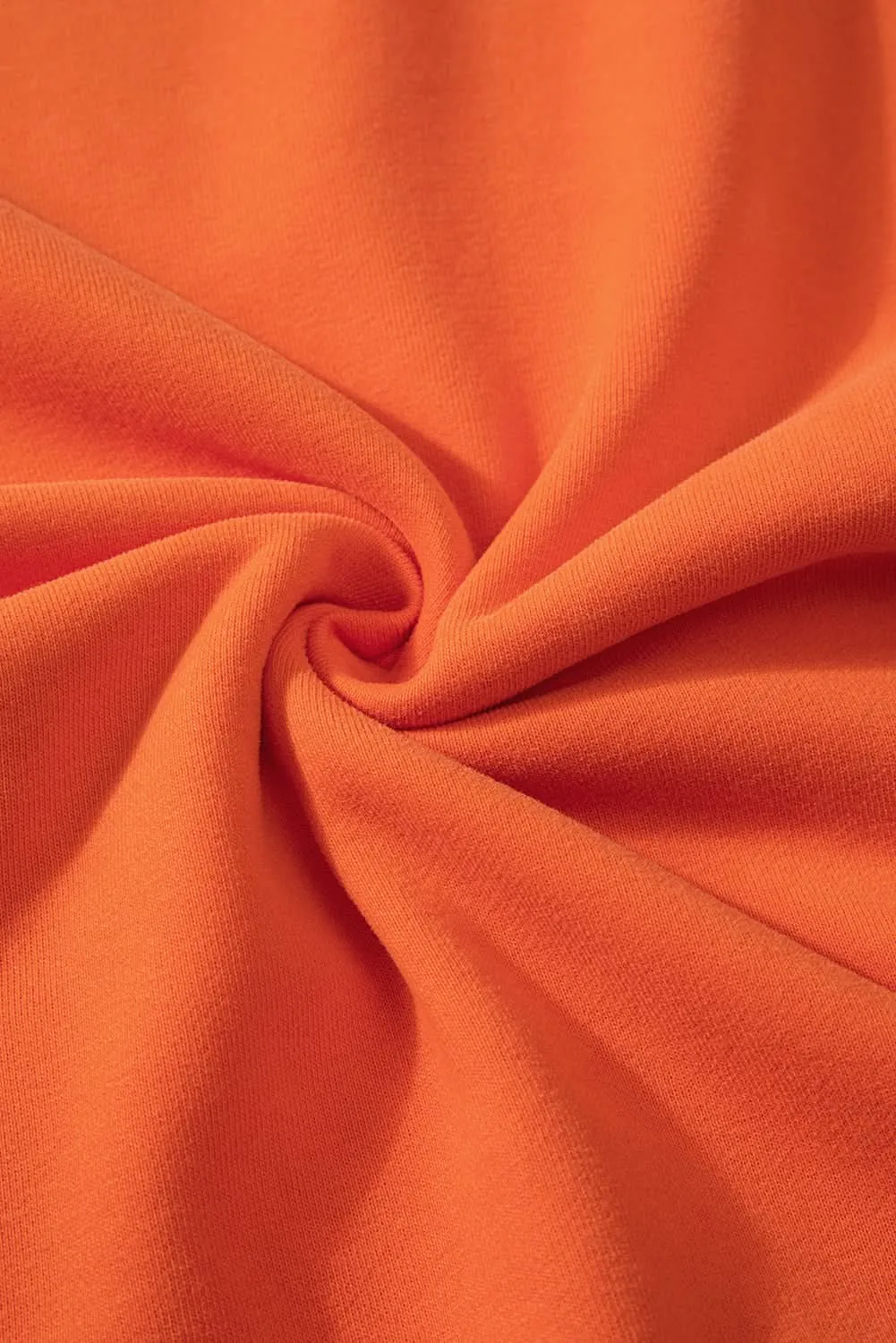 Cozy russet orange fleece sweatshirt