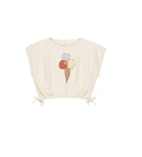 Cropped Cinched Tee - Gelato