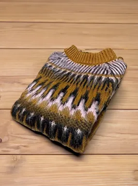 Fair Isle Ski Alpaca Sweater for Women