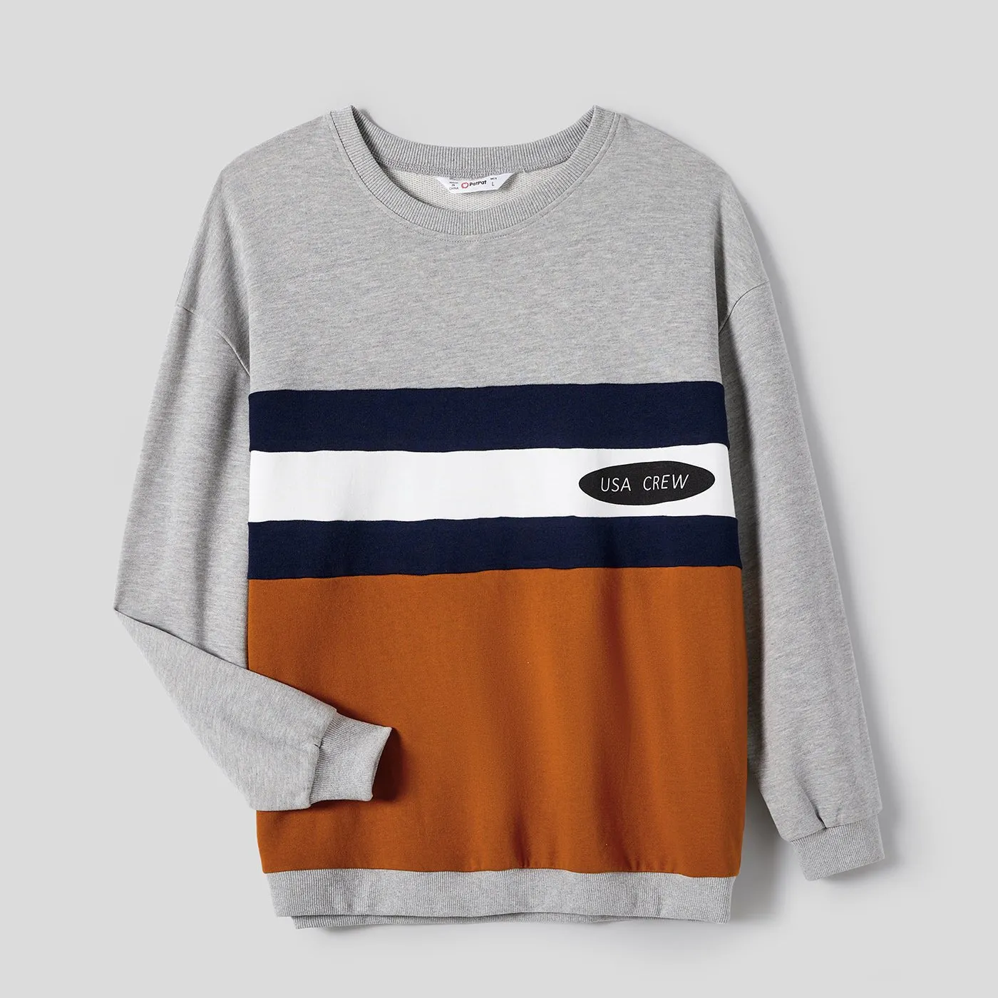 Family Matching letter and Colorblock Tops