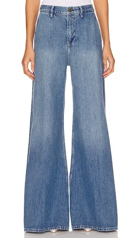 FRAME The Extra Wide Leg in Denim-Medium