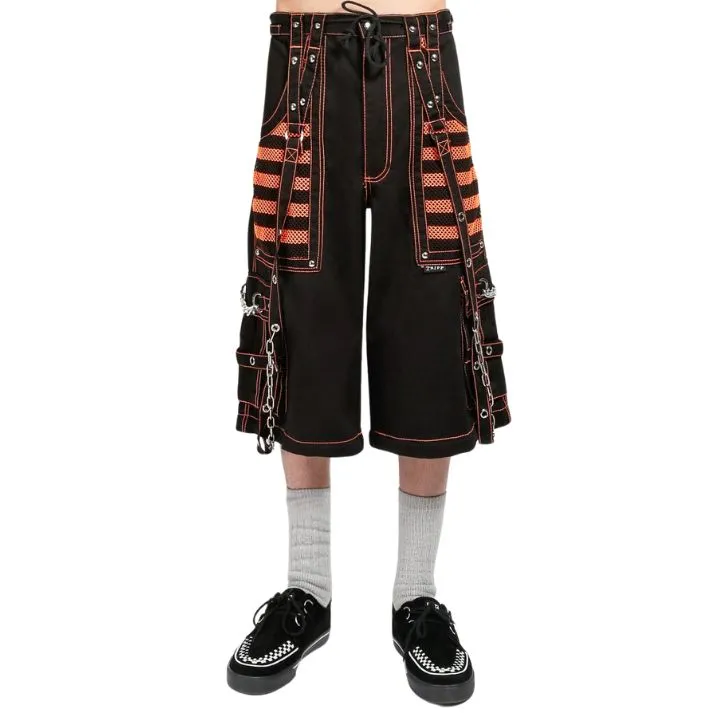 Gothic Electro Emo Pant - Black-Orange