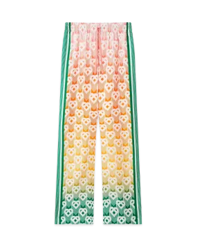 Gradient Heart Monogram Wide Leg Trousers