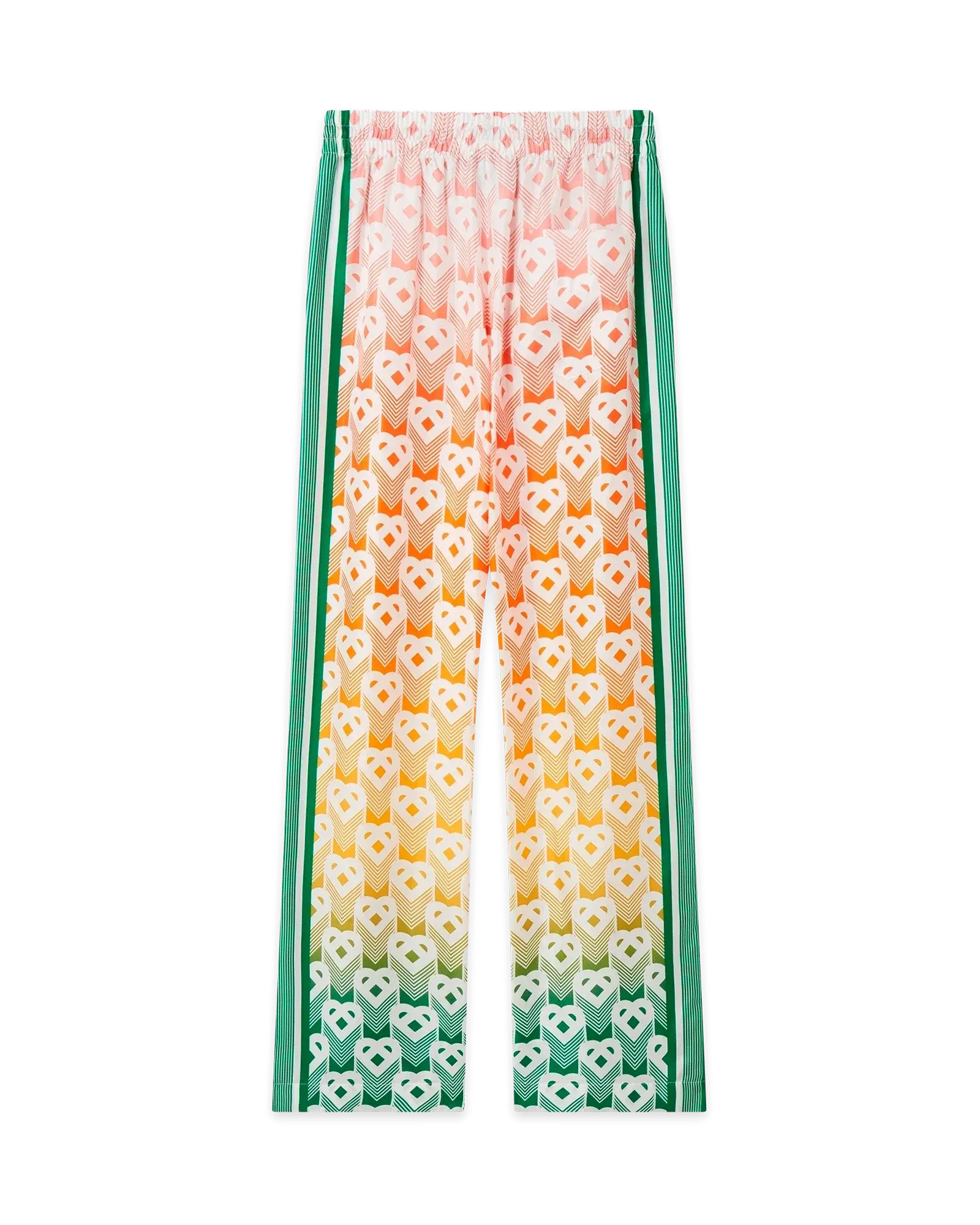 Gradient Heart Monogram Wide Leg Trousers
