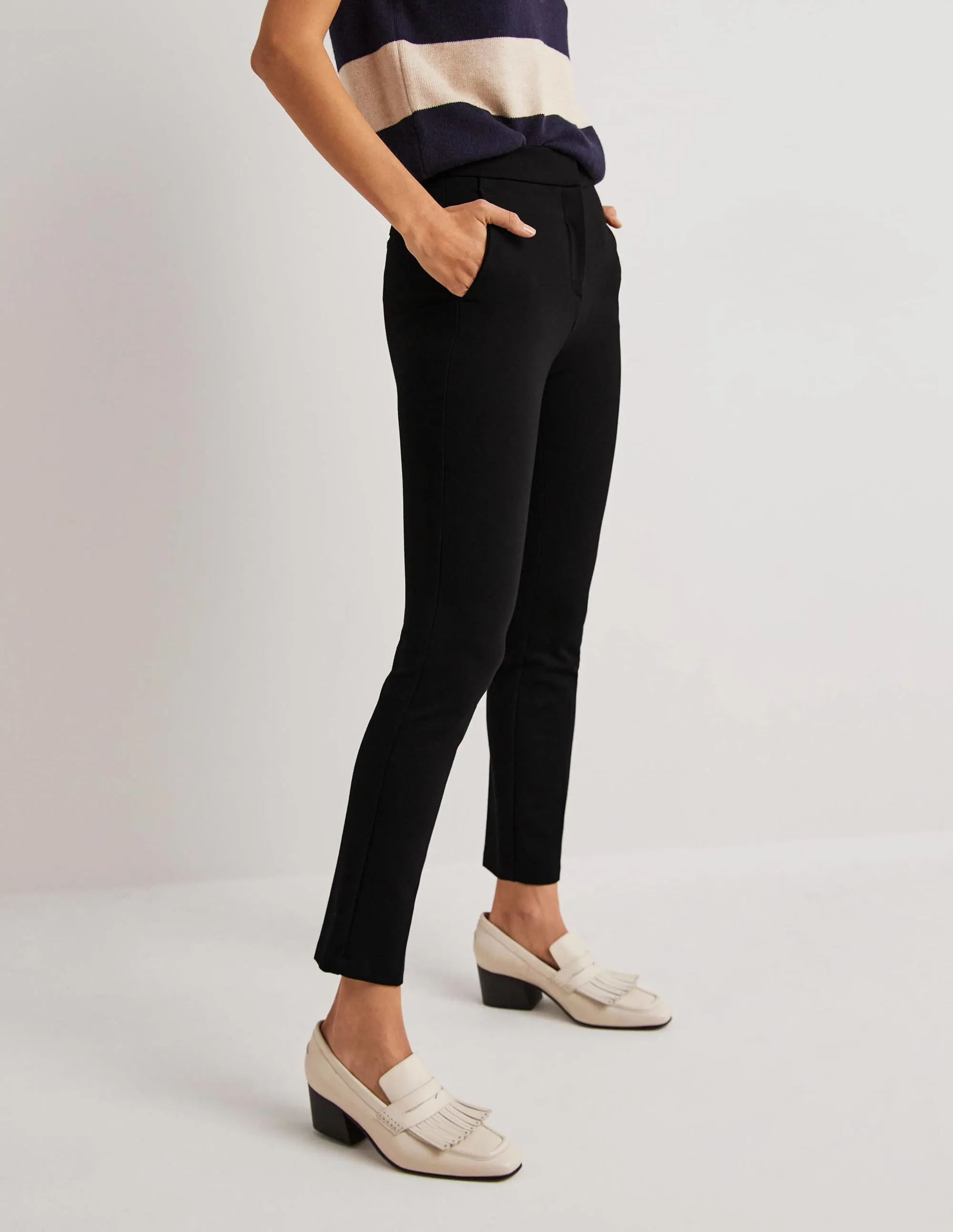 Hampshire 7/8 Ponte Trousers-Black