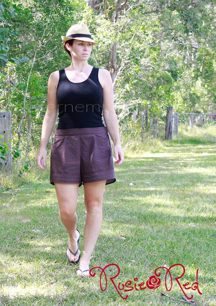 Hepburn | Pleat Front Shorts Sewing Pattern