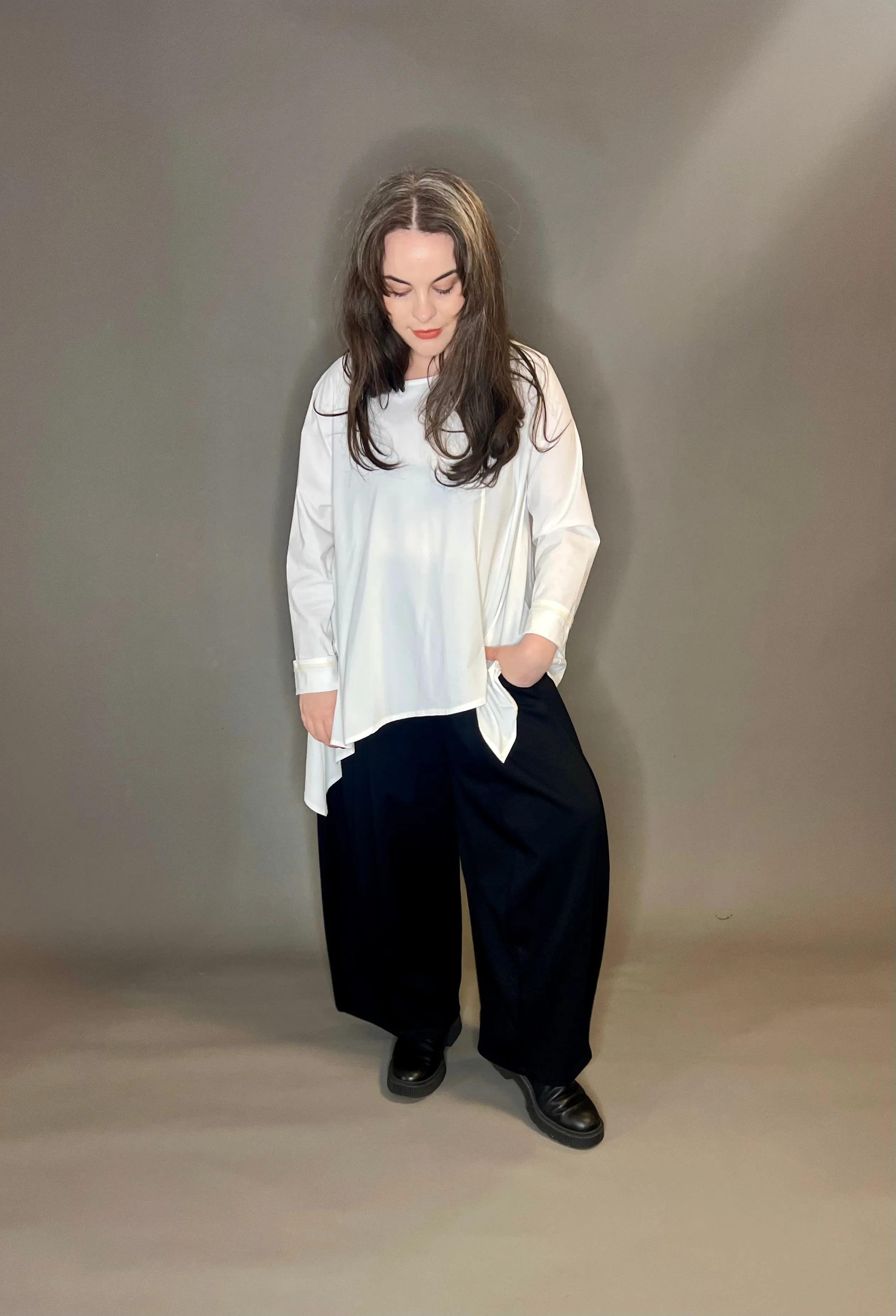 ID Clothing Wide Leg Soft Trousers
