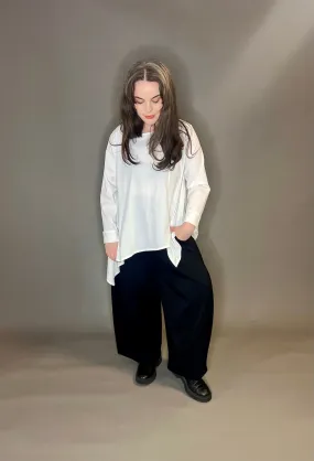 ID Clothing Wide Leg Soft Trousers