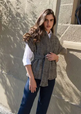 Isabella Linen Padded Vest