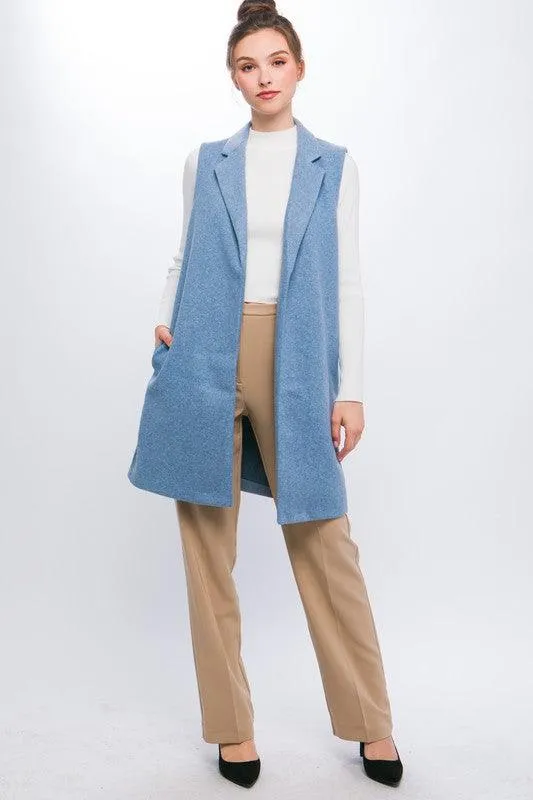 Jq Fleece Long Line Vest