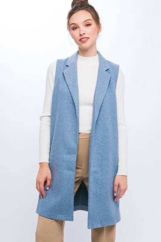 Jq Fleece Long Line Vest