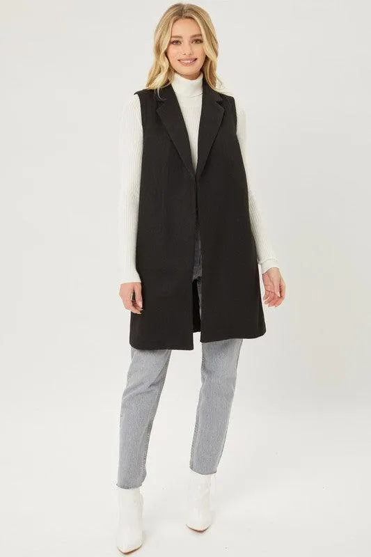 Jq Fleece Long Line Vest