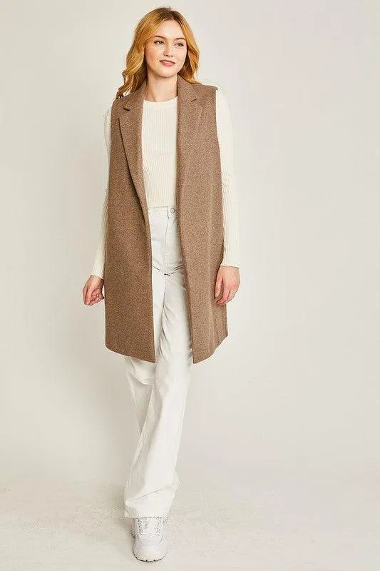 Jq Fleece Long Line Vest