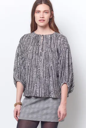 LOLA top - Snow Track Print