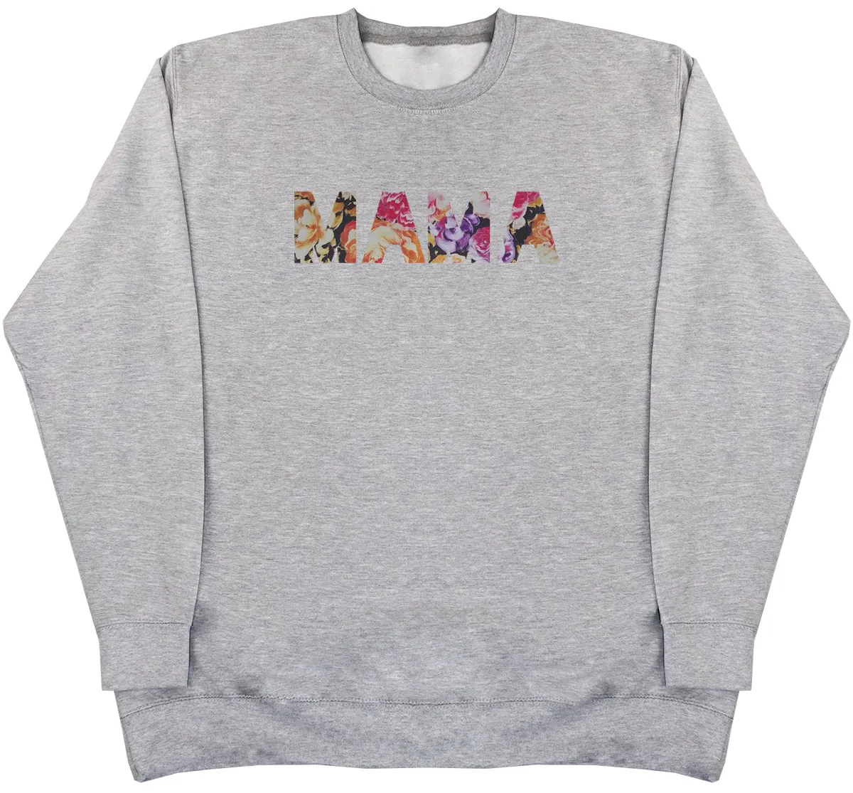 MAMA - Metallic Flower - Huge Oversized Comfy Original Sweater