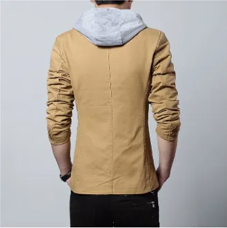Men's Street Style Hooded Blazer