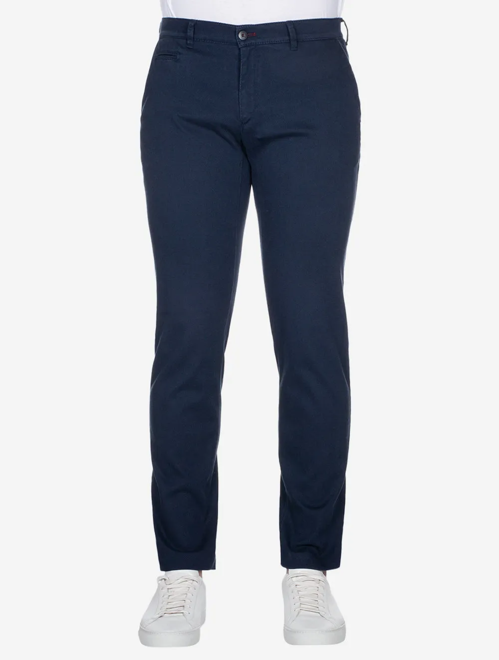 Navy Fabio Cotton Trousers