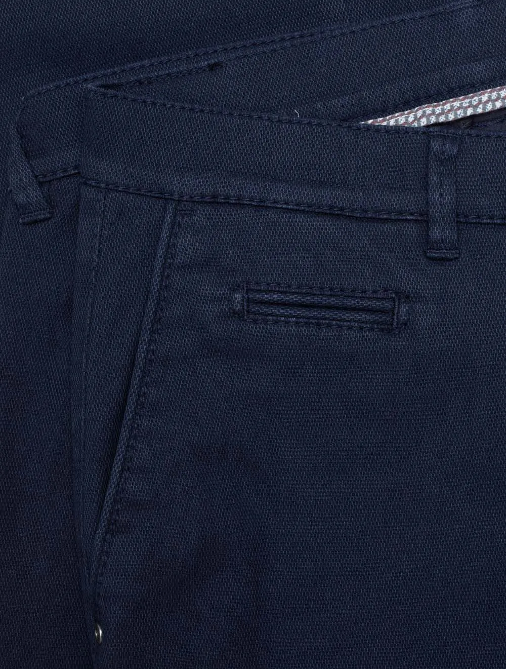 Navy Fabio Cotton Trousers
