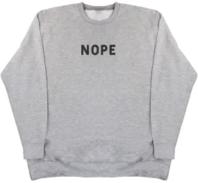 Nope - Kids Oversized Comfy Sweater